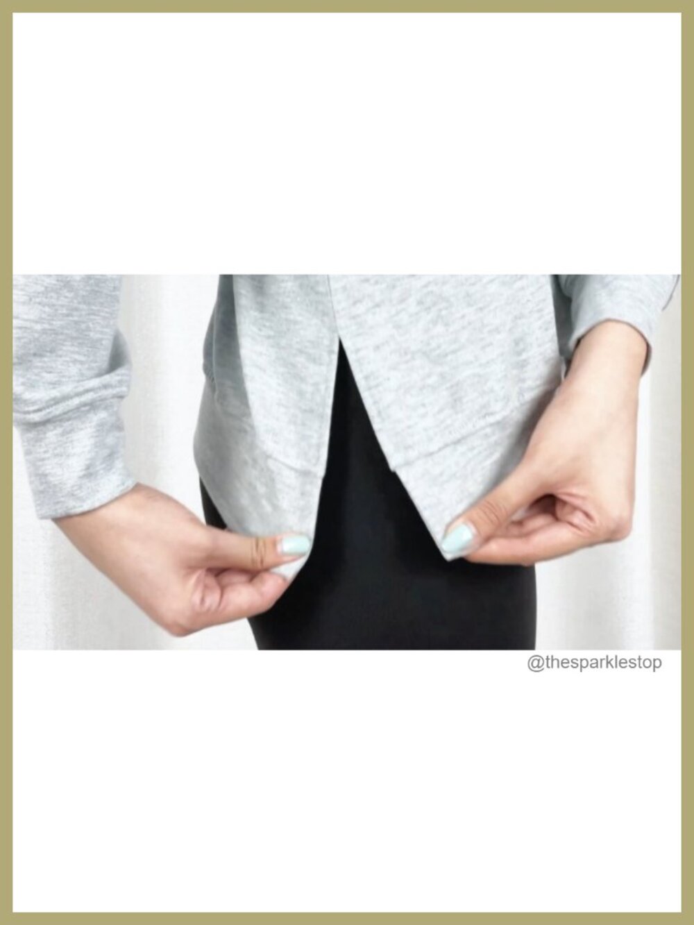 Women's Crewneck Sweatshirt Long Sleeve Tunic Top Relaxed Fit Side Split Fall - Picture 5 of 5